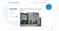 Desktop Screenshot of humangenetik-ulm.de